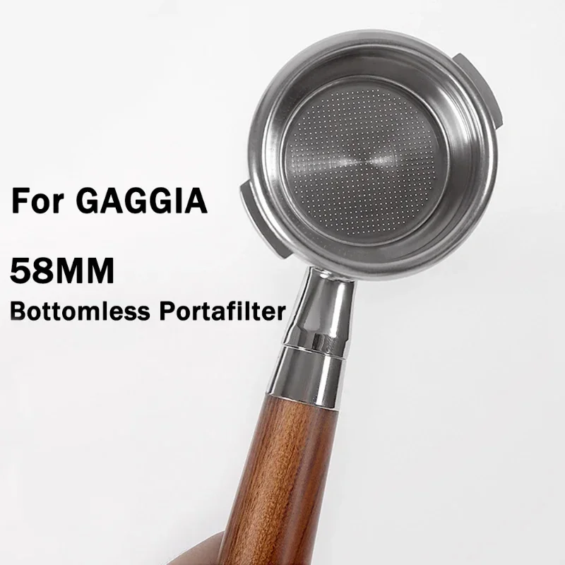 GAGGIA Coffee Machine Bottomless Handle Portafilter Espresso Solid Wood Handle Universal 58mm Barista Kitchen Coffee Appliance
GAGGIA Coffee Machine Bottomless Handle Portafilter Espresso Solid Wood Handle Universal 58mm Barista Kitchen Coffee Appliance