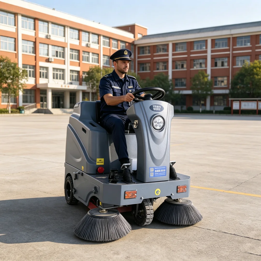 Original Factory Direct Latest Electric Ride-on Sweeper with 1300mm Cleaning Width for Road and Street Cleaning
Original Factory Direct Latest Electric Ride-on Sweeper with 1300mm Cleaning Width for Road and Street Cleaning