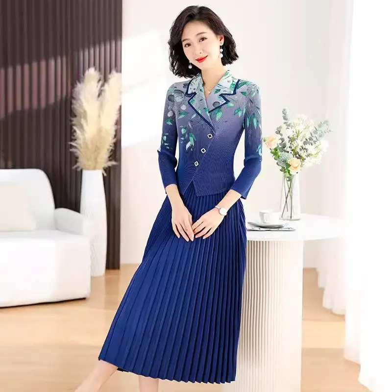 Fake Two Piece Pleated Dress For Women's Spring 2024 Slim Fashion Mid Length Folded Clothing Printed Spliced Office Dress Z4939
Fake Two Piece Pleated Dress For Women's Spring 2024 Slim Fashion Mid Length Folded Clothing Printed Spliced Office Dress Z4939