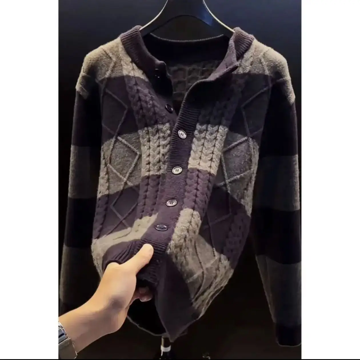 Мужской вязаный свитер: универсальный, модный, базовый слой, 100% хлопок, круглый вырез, длинный рукав, утолщенный
Мужской вязаный свитер: универсальный, модный, базовый слой, 100% хлопок, круглый вырез, длинный рукав, утолщенный