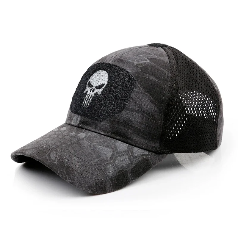 2025 New Summer Camouflage Skull Baseball Mesh Cap Adjustable Airsoft Outdoor Tactical Hiking Casquette Hats For Men Women
2025 New Summer Camouflage Skull Baseball Mesh Cap Adjustable Airsoft Outdoor Tactical Hiking Casquette Hats For Men Women