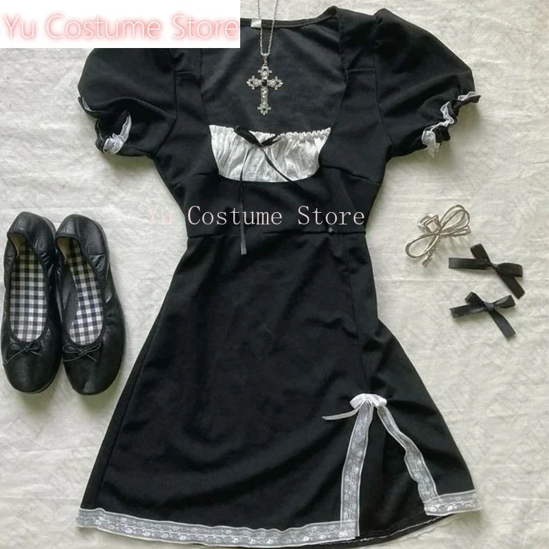 Yu Aesthetics Punk Hip Hop Rock Harajuku Y2K Women's Dress Sexy Slim Chic Lace Bow Square Neck Casual Clothes Retro Streetwear
Yu Aesthetics Punk Hip Hop Rock Harajuku Y2K Women's Dress Sexy Slim Chic Lace Bow Square Neck Casual Clothes Retro Streetwear