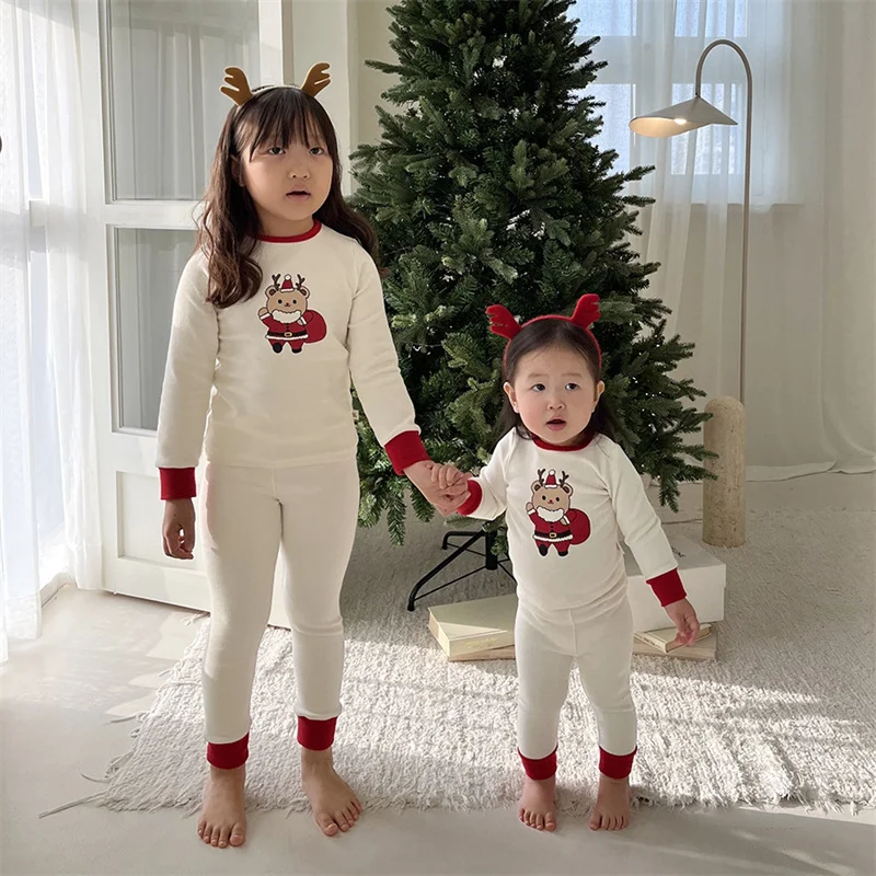 Christmas Newborn Baby Clothes Boys Girls Kids Set Cotton Long Sleeve Cartoon Santa Claus print Children's Set Costume Pajamas
Christmas Newborn Baby Clothes Boys Girls Kids Set Cotton Long Sleeve Cartoon Santa Claus print Children's Set Costume Pajamas