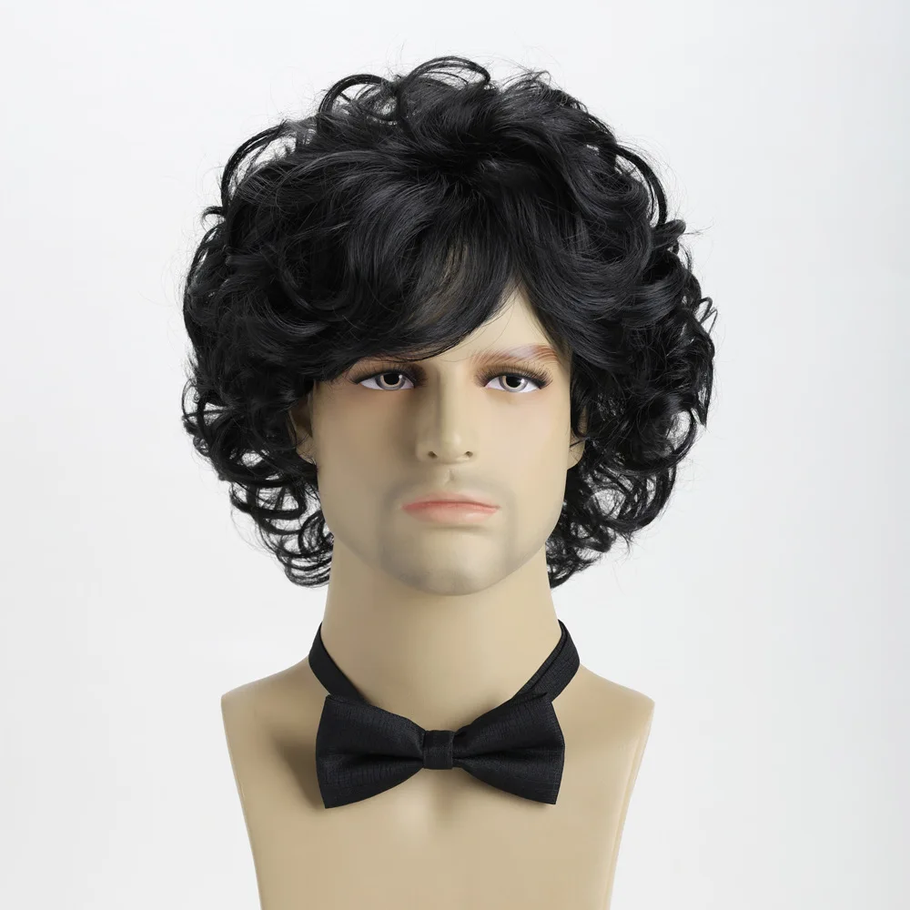 Synthetic Short Fluffy Curly Wig for Men Natural-Looking Costume Cosplay Daily Party Heat Resistant Fiber Hair
Synthetic Short Fluffy Curly Wig for Men Natural-Looking Costume Cosplay Daily Party Heat Resistant Fiber Hair
