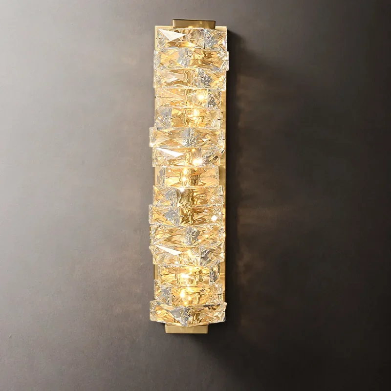 Light luxury all copper crystal wall lamp, post-modern minimalist bedroom bedside lamp, living room TV background wall lamp
Light luxury all copper crystal wall lamp, post-modern minimalist bedroom bedside lamp, living room TV background wall lamp