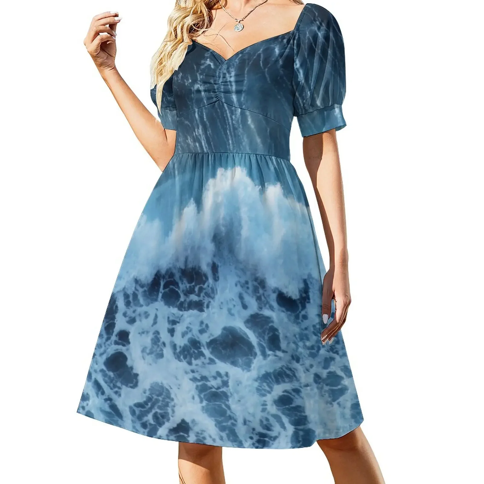 Wave Short-Sleeved Dress women's clothing summer 2025 novelties women's evening dresses 2025
Wave Short-Sleeved Dress women's clothing summer 2025 novelties women's evening dresses 2025