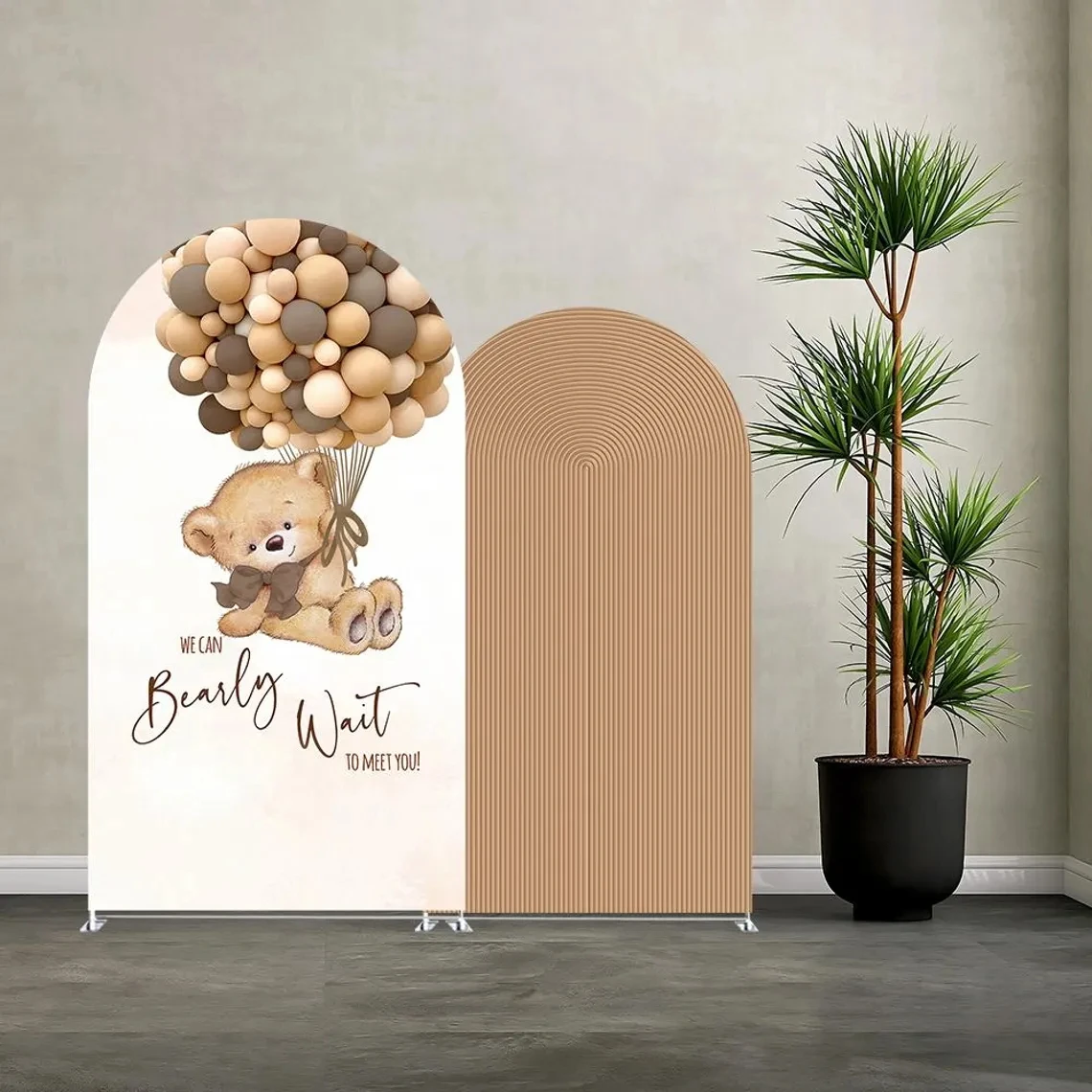 LS Custom 2-Sided Boho Bear Brown Stripe Kids Birthday Party Baby Shower Cover Chiara Arch Wall Background Decor Backdrop
LS Custom 2-Sided Boho Bear Brown Stripe Kids Birthday Party Baby Shower Cover Chiara Arch Wall Background Decor Backdrop
