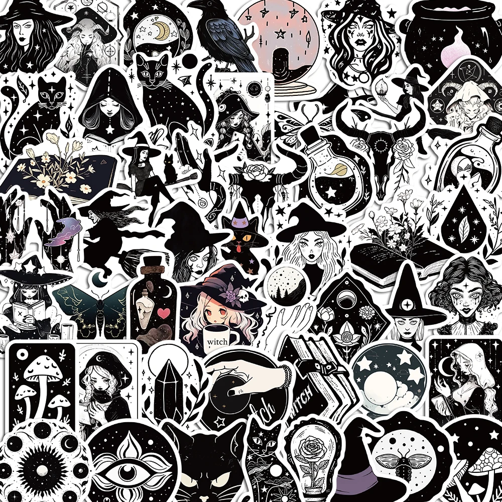 10/52PCS Black White Magic Pattern Stickers Pack DIY Skateboard Motorcycle Suitcase Stationery Decals Decor Phone Laptop Toys
10/52PCS Black White Magic Pattern Stickers Pack DIY Skateboard Motorcycle Suitcase Stationery Decals Decor Phone Laptop Toys