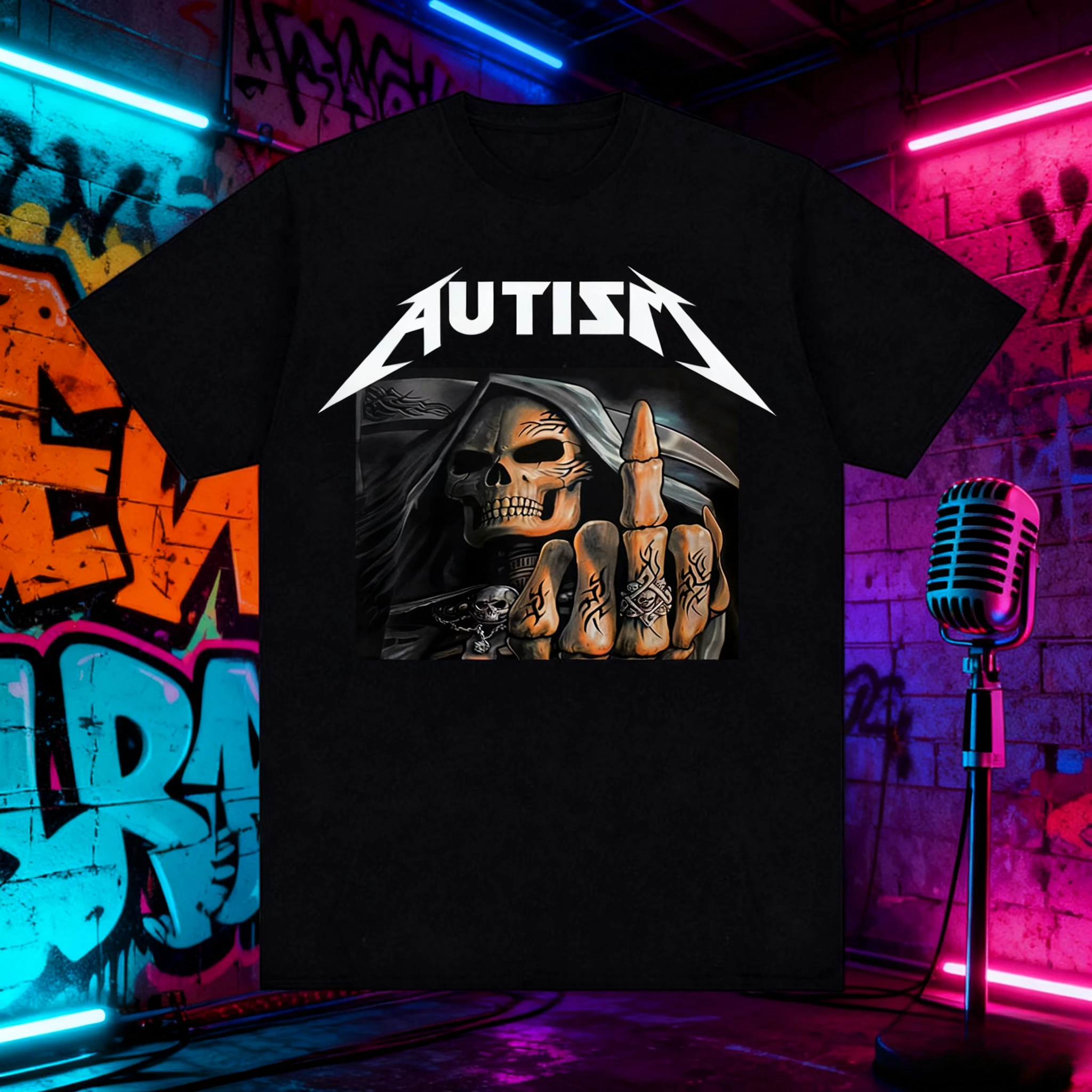 2025 Fun Heavy Metal Autism Death Emoji T-shirt Men's Wear Harajuku Y2k Oversized T-shirt Fashionable 100% Pure Cotton T-shirt
2025 Fun Heavy Metal Autism Death Emoji T-shirt Men's Wear Harajuku Y2k Oversized T-shirt Fashionable 100% Pure Cotton T-shirt