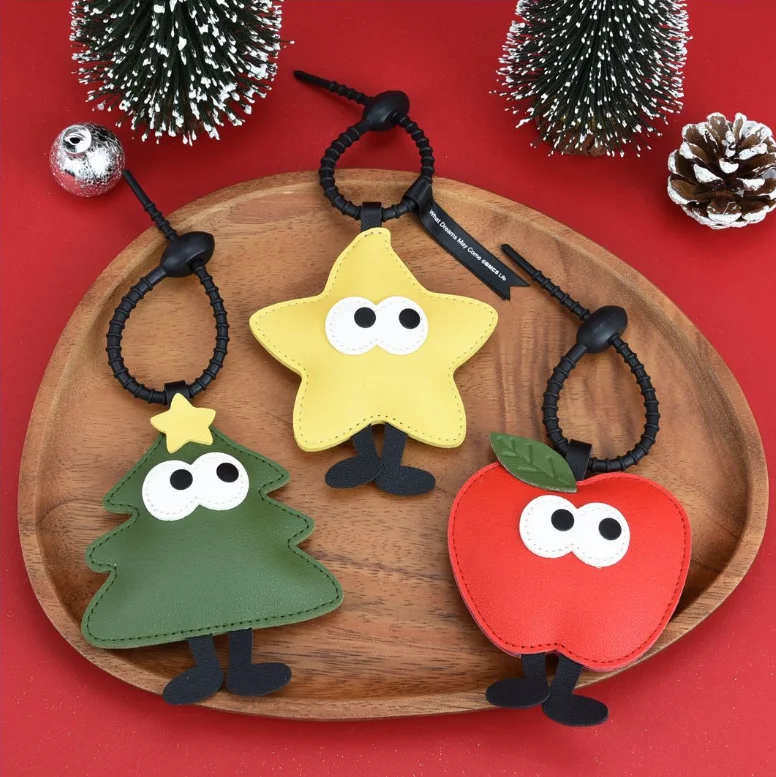 Keychain Christmas Tree Apple Creative Christmas New Year Cute Cartoon Leather Pendant Accessories Business Gifts
Keychain Christmas Tree Apple Creative Christmas New Year Cute Cartoon Leather Pendant Accessories Business Gifts