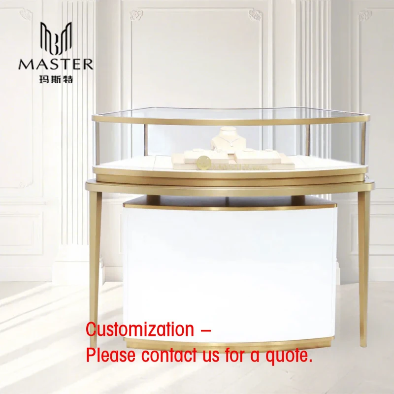 custom.MASTER Shape Jewellery Shop Showcase With Base Cabinet High Transparency Tempered Glass Jewelry Display Sto
custom.MASTER Shape Jewellery Shop Showcase With Base Cabinet High Transparency Tempered Glass Jewelry Display Sto