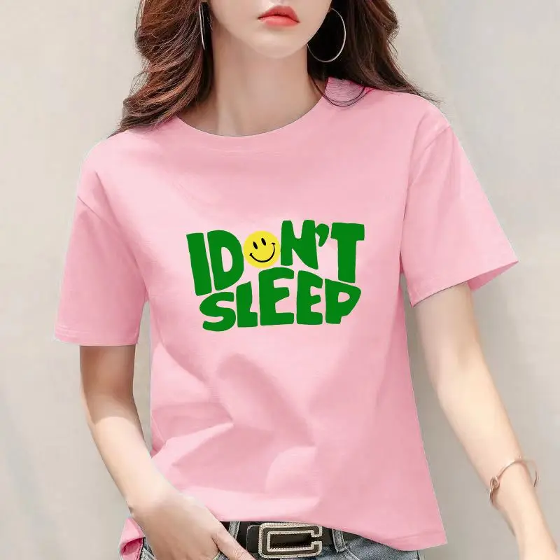 Casual Women's Clothing New Summer Korean Version Women's Clothing Regular T-shirt Short Sleeved Base Shirt Female Student Top
Casual Women's Clothing New Summer Korean Version Women's Clothing Regular T-shirt Short Sleeved Base Shirt Female Student Top