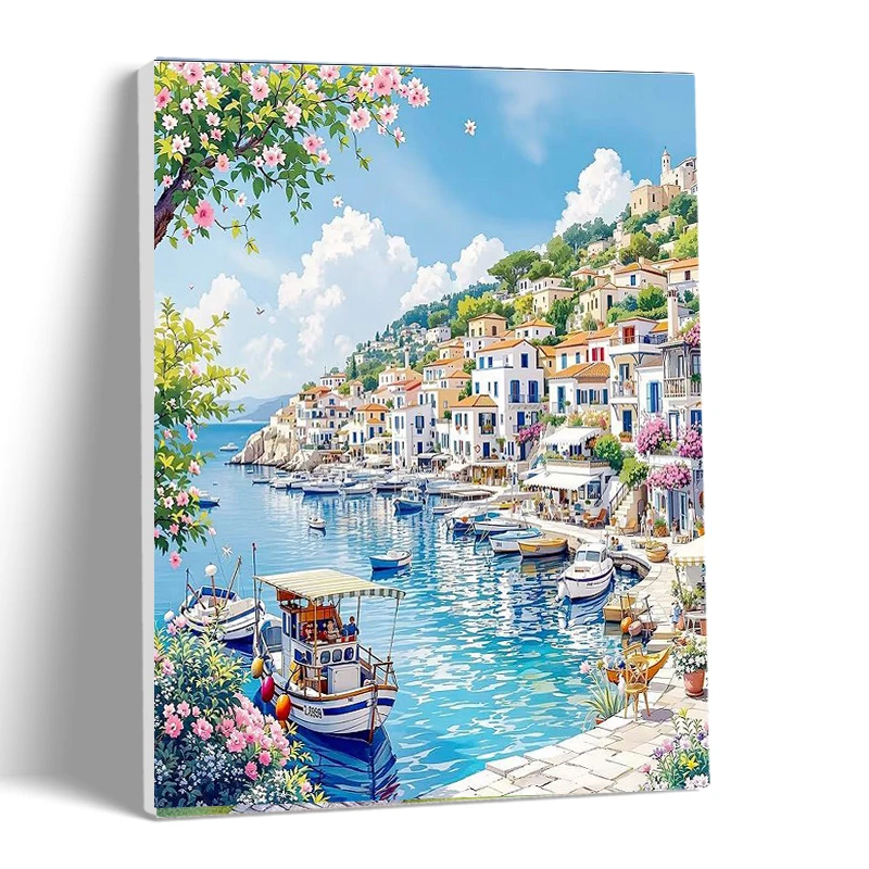 CHENISTORY Painting By Number Seaside House Scenery DIY Pictures By Numbers Kits Drawing On Canvas Art Home Decor
CHENISTORY Painting By Number Seaside House Scenery DIY Pictures By Numbers Kits Drawing On Canvas Art Home Decor