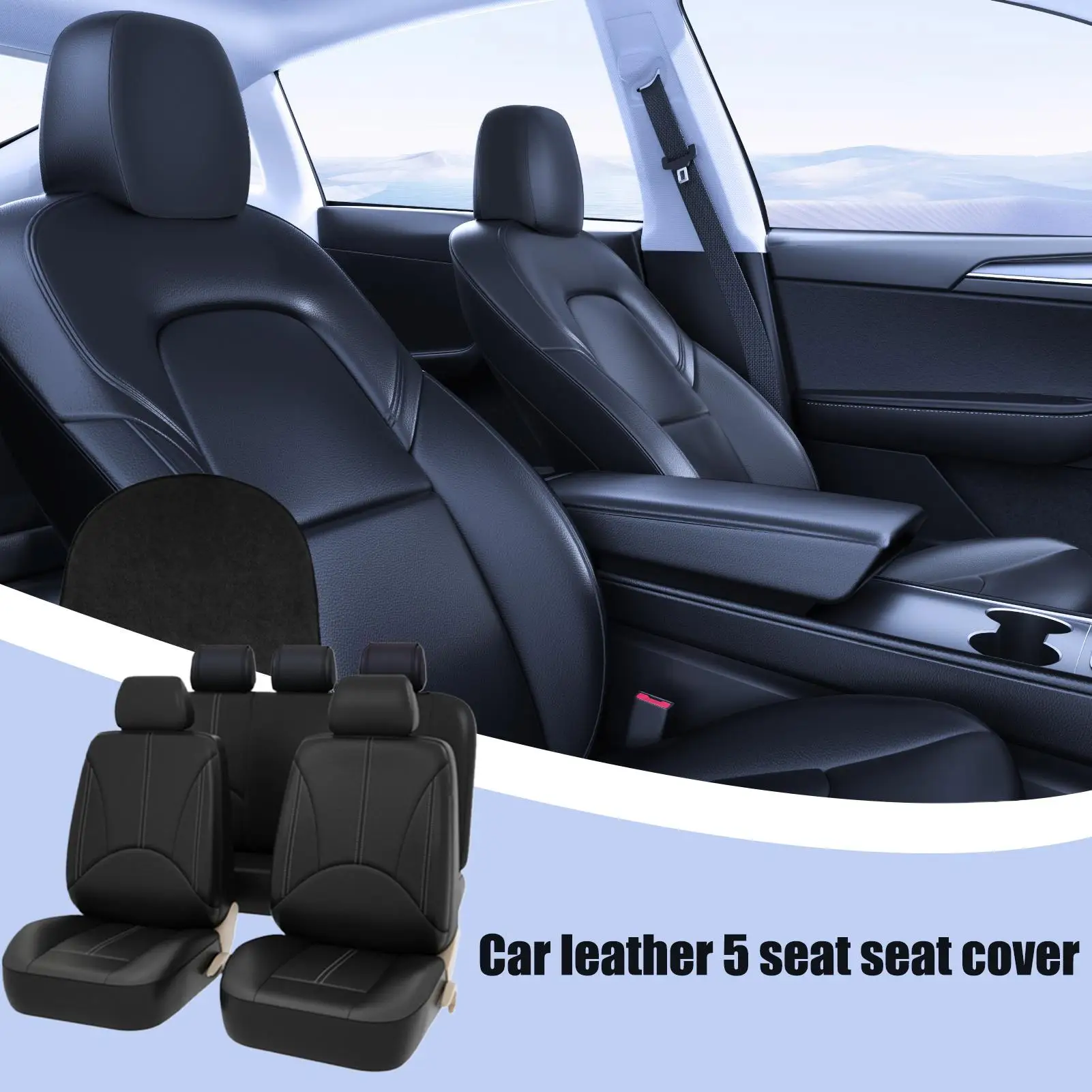 Leather Car Seat Covers 5 Pieces PU Breathable Cushion Seat Protectors Protector Breathable Vehicle Accessories For Men Women
Leather Car Seat Covers 5 Pieces PU Breathable Cushion Seat Protectors Protector Breathable Vehicle Accessories For Men Women