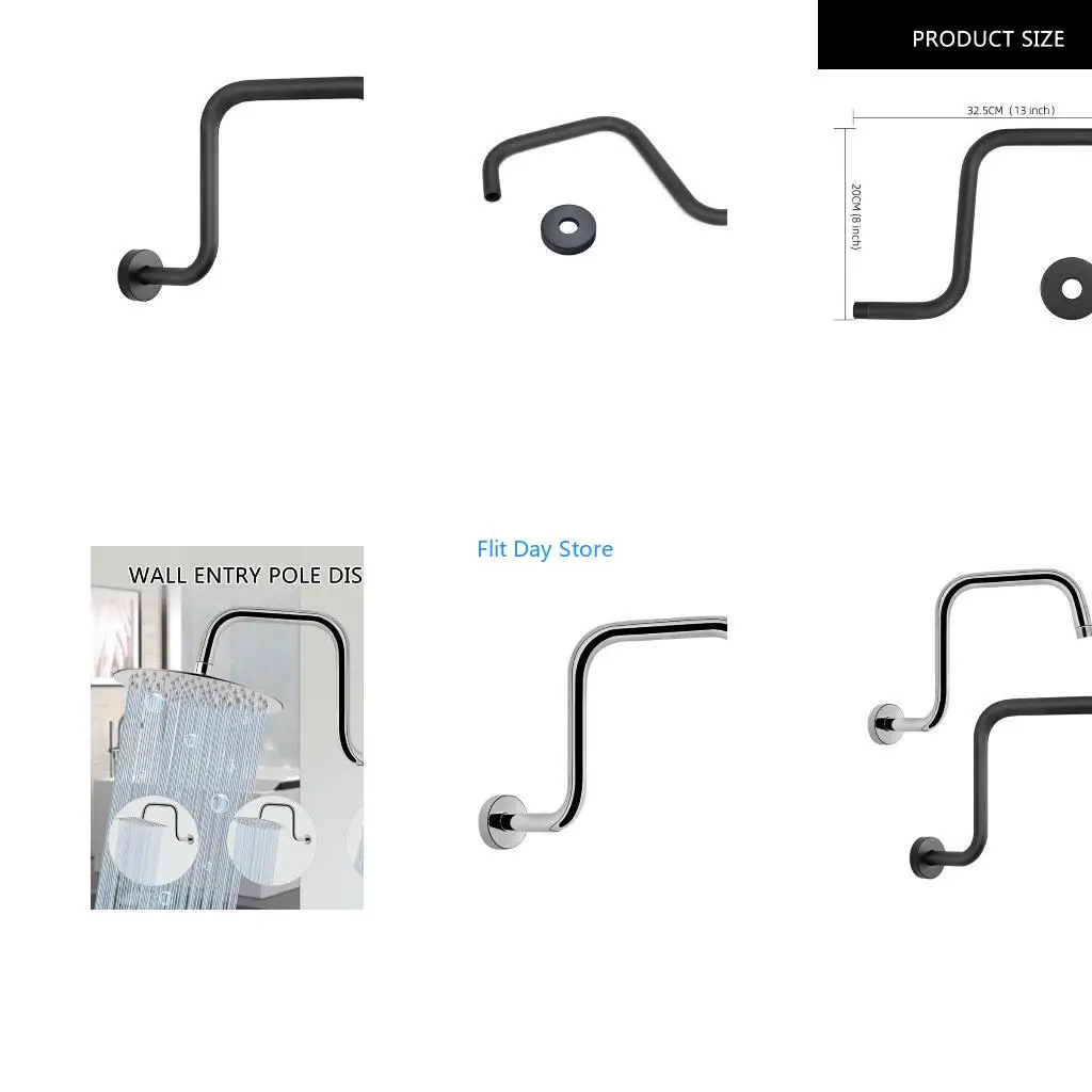 F92C Bathroom High Rise Showerhead Risers Pipe Gooseneck Showerhead Extension Arm
F92C Bathroom High Rise Showerhead Risers Pipe Gooseneck Showerhead Extension Arm