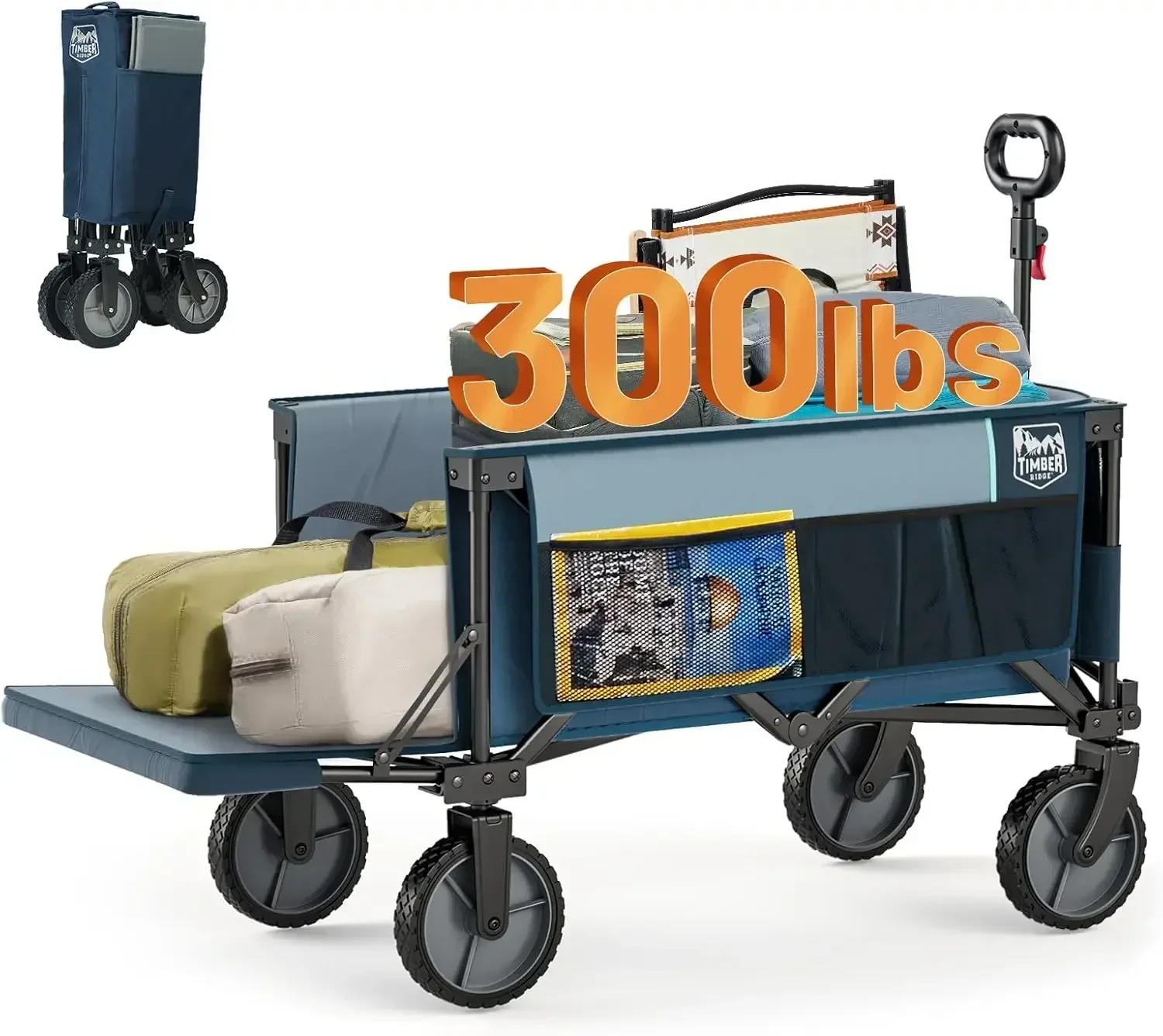 Folding Wagon Cart with Tailgate, 300lbs Heavy Duty Foldable Utility Wagon with Adjustable Handle
Folding Wagon Cart with Tailgate, 300lbs Heavy Duty Foldable Utility Wagon with Adjustable Handle