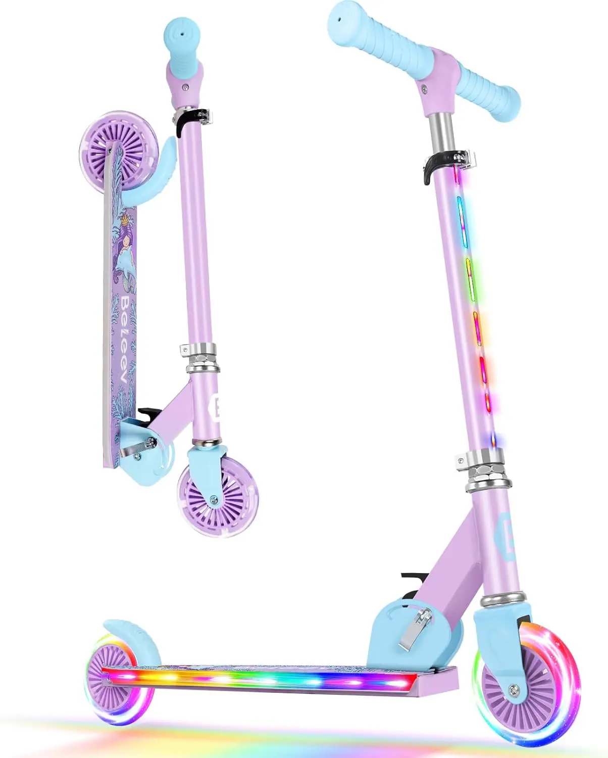 Kids Scooter with Light-Up Wheels & Stem, 3 Adjustable Height, Foldable, Ages 3-12
Kids Scooter with Light-Up Wheels & Stem, 3 Adjustable Height, Foldable, Ages 3-12