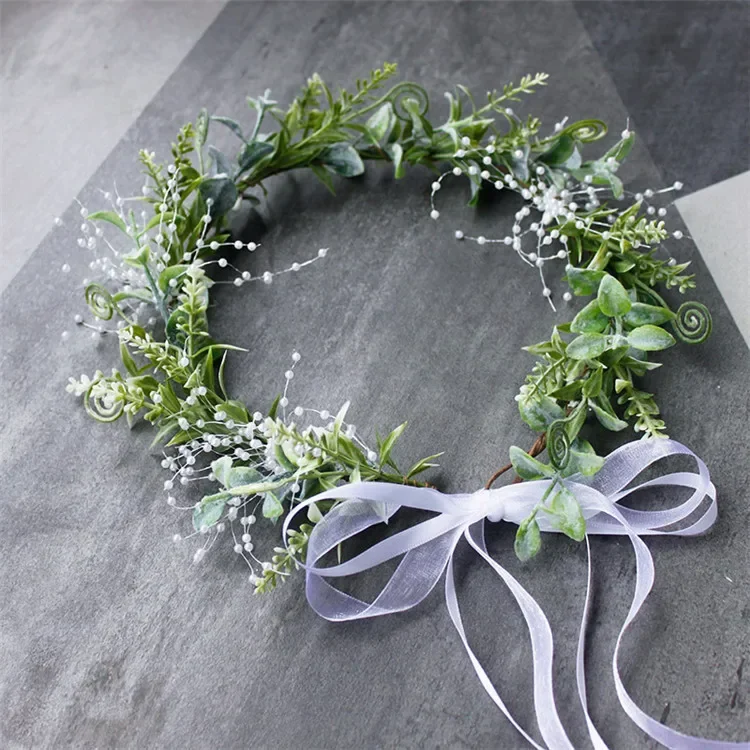 Bride Hair Accessories Fairy Tale Green Plants Simulation Leaf Beads Artificial Leaf Beads Necklace Wreath Wedding Decorations
Bride Hair Accessories Fairy Tale Green Plants Simulation Leaf Beads Artificial Leaf Beads Necklace Wreath Wedding Decorations