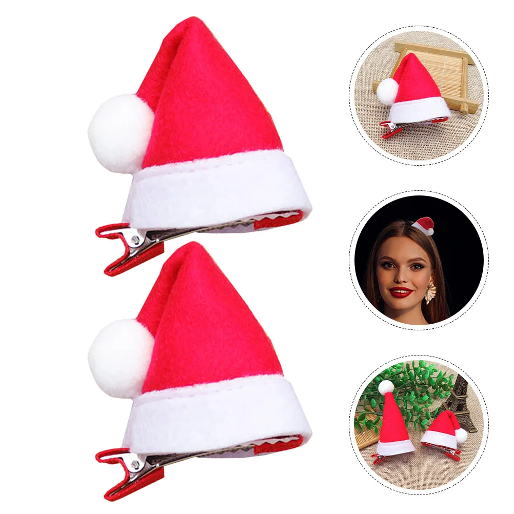 2Pcs Mini Santa Hat Hair Clips Lightweight Portable Christmas Barrettes Holiday Hair Accessories Xmas Gift
2Pcs Mini Santa Hat Hair Clips Lightweight Portable Christmas Barrettes Holiday Hair Accessories Xmas Gift