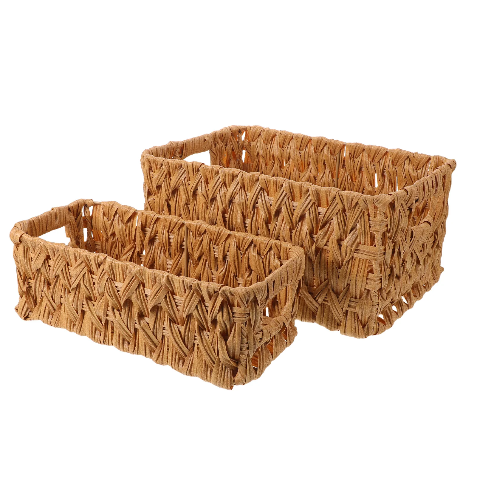 2Pcs Beige Imitation Rattan Storage Baskets 3080x1430x1000cm Woven Desktop Organizer Small Basket for Cosmetics Stationery
2Pcs Beige Imitation Rattan Storage Baskets 3080x1430x1000cm Woven Desktop Organizer Small Basket for Cosmetics Stationery