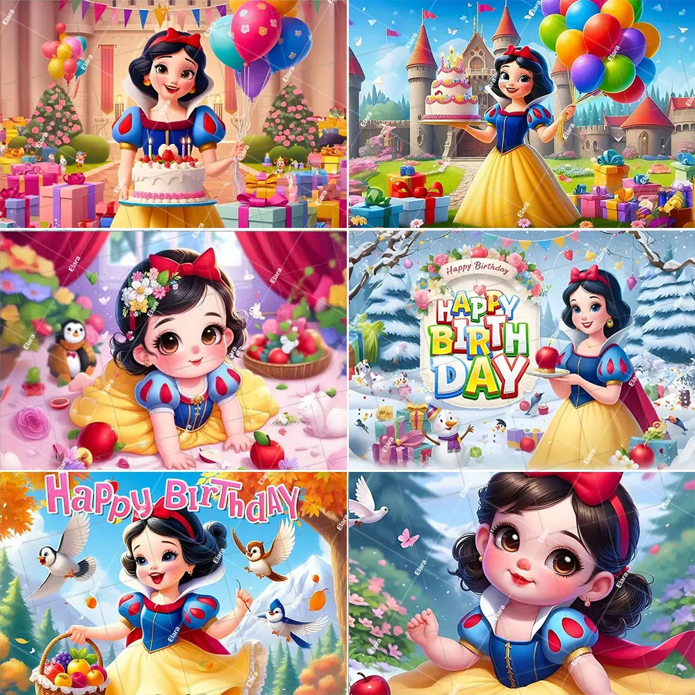 Snow White Princess Backdrop Banner Cute Kids Girls Birthday Party Decoration Seven Dwarfs Baby Shower Banner Photo Booth Props
Snow White Princess Backdrop Banner Cute Kids Girls Birthday Party Decoration Seven Dwarfs Baby Shower Banner Photo Booth Props