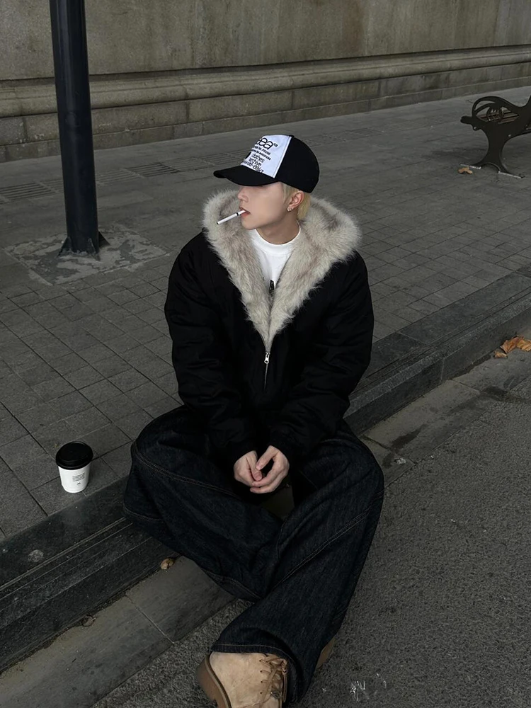 Cleanfit Men's Fce Lined ort Hooded Jaet American Sle Cotton Coat Winter Warm Thiened Zipper Closure Color
Cleanfit Men's Fce Lined ort Hooded Jaet American Sle Cotton Coat Winter Warm Thiened Zipper Closure Color