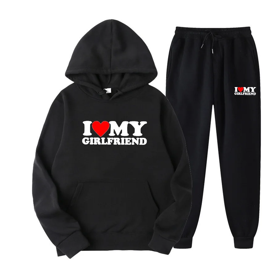 Hooded sets 2025 Autumn winter Polyester printing I love my girlfriend Man and Women Sweatshirt suit Couple long-sleeved Y2k top
Hooded sets 2025 Autumn winter Polyester printing I love my girlfriend Man and Women Sweatshirt suit Couple long-sleeved Y2k top
