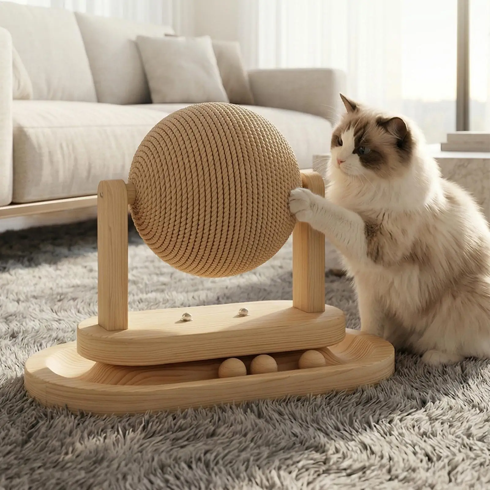 Sisal Ball Cat Scratching Board Durable No Shed Rotating Paw Toy Space Saving Home Tabletop For Kittens Indoor Use Birthday Gift
Sisal Ball Cat Scratching Board Durable No Shed Rotating Paw Toy Space Saving Home Tabletop For Kittens Indoor Use Birthday Gift