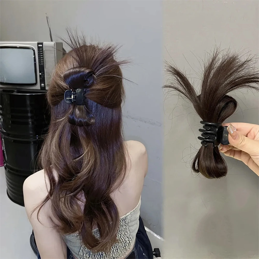 Y2K Grunge Messy Bun Claw Clip Synthetic Hair Fluffy Shaggy Chignon Hair Accessories for Women Street Style
Y2K Grunge Messy Bun Claw Clip Synthetic Hair Fluffy Shaggy Chignon Hair Accessories for Women Street Style