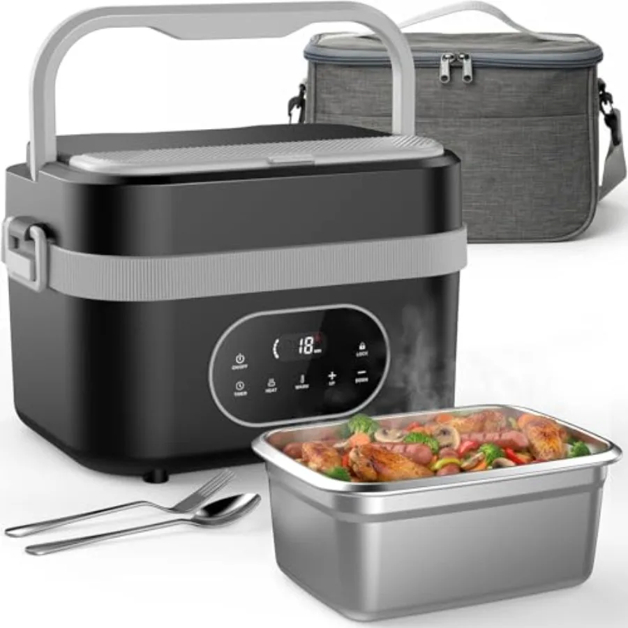 Cordless Electric Lunch Box for Adults: 1.5L Heated Lunch Box for Men Women with Automatic Heating 18000mAh Rechargeable Portab
Cordless Electric Lunch Box for Adults: 1.5L Heated Lunch Box for Men Women with Automatic Heating 18000mAh Rechargeable Portab