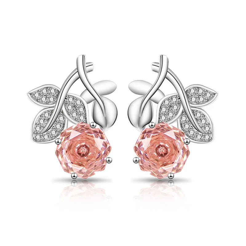 925 Sterling Silver Rose Cut Multi-Color Crystal Zircon Full Diamond Earrings Birthday Anniversary Wedding Party Gift
925 Sterling Silver Rose Cut Multi-Color Crystal Zircon Full Diamond Earrings Birthday Anniversary Wedding Party Gift