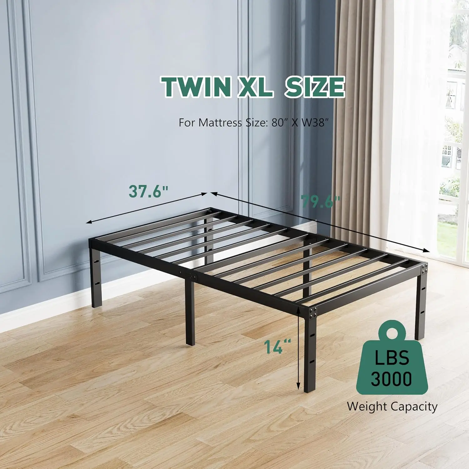 Кровати 14 H Twin Xl-без пружины, металлическая платформа, односпальная кровать, простая сборка, сверхпрочная, бесшумная, высокая, Bla
Кровати 14 H Twin Xl-без пружины, металлическая платформа, односпальная кровать, простая сборка, сверхпрочная, бесшумная, высокая, Bla