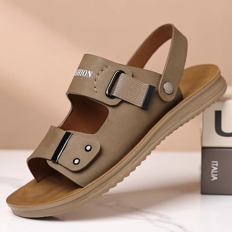 Men's Sandals Outdoor Slippers Casual Slip-On Soft Bottom Sports Beach Shoes Breathable Lightweight External Exposure of Toes
Men's Sandals Outdoor Slippers Casual Slip-On Soft Bottom Sports Beach Shoes Breathable Lightweight External Exposure of Toes