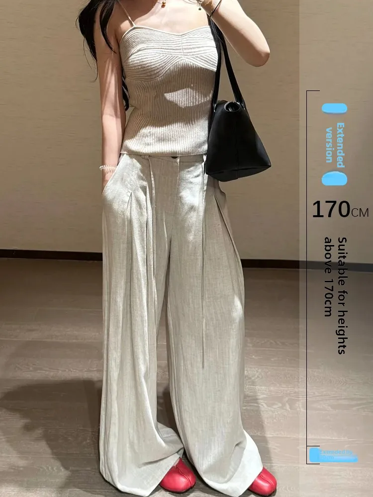 Women's High Waist Loose Straight Leg Linen Pants Summer Long Floor Length Drapey Casual Breathable Wide Leg Trousers
Women's High Waist Loose Straight Leg Linen Pants Summer Long Floor Length Drapey Casual Breathable Wide Leg Trousers