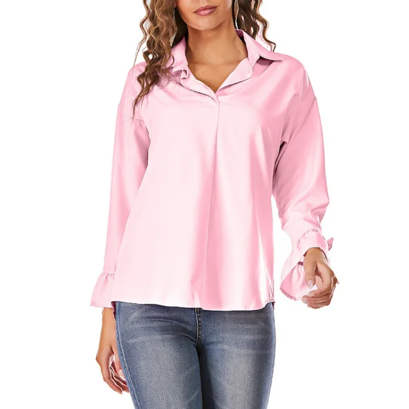 Fashion Turn Down Collar Women Clothes Spring Long Sleeve Shirt Loose Solid Cotton Office Lady Blouse Casual Tops Blusas 25630
Fashion Turn Down Collar Women Clothes Spring Long Sleeve Shirt Loose Solid Cotton Office Lady Blouse Casual Tops Blusas 25630
