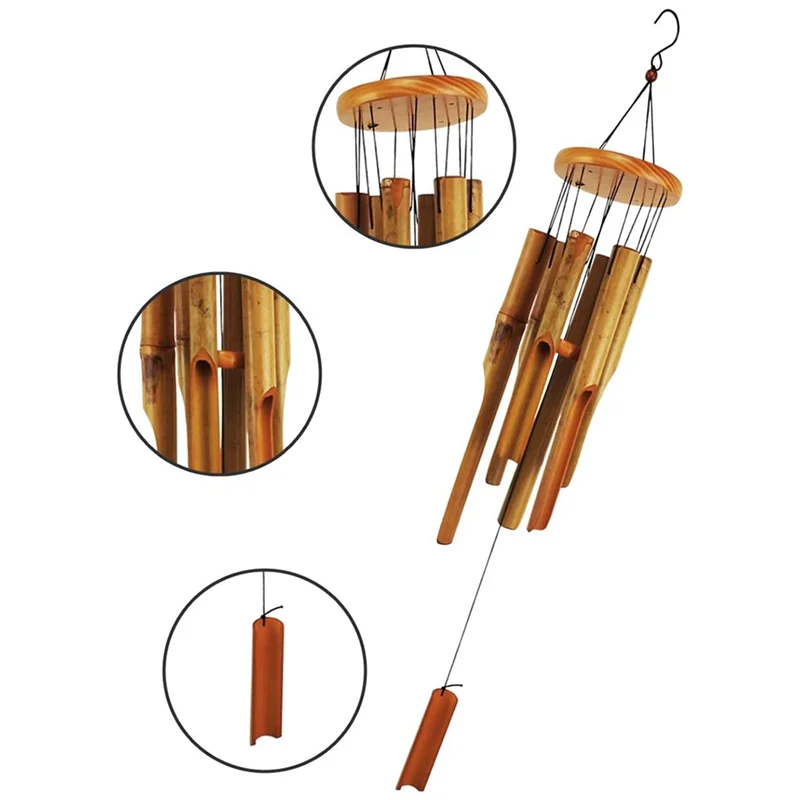 Bamboo Wind Chimes. 38 Inch Outdoor Indoor Hanging Decorative Wind Chimes. Has A Natural Soothing And Pleasant Sound
Bamboo Wind Chimes. 38 Inch Outdoor Indoor Hanging Decorative Wind Chimes. Has A Natural Soothing And Pleasant Sound