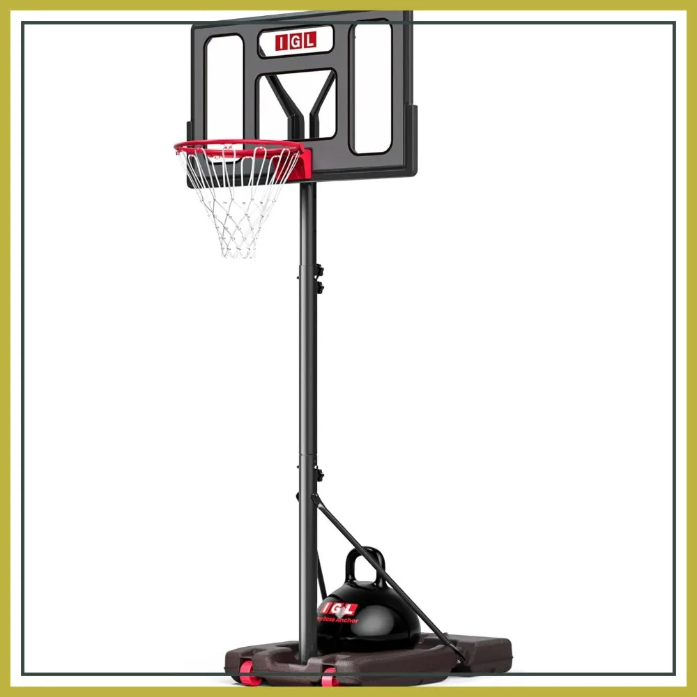 Adjustable Portable Basketball Hoop 5.6-10FT, 40/44 Inch Outdoor Basketball Goal for Backyard Driveway with PC Backboard
Adjustable Portable Basketball Hoop 5.6-10FT, 40/44 Inch Outdoor Basketball Goal for Backyard Driveway with PC Backboard