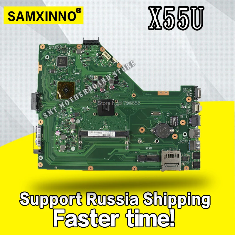 Материнская плата для ноутбука ASUS X55U 60-N80MB701 EM1800 DDR3, протестирована в порядке, VivoBook X555 X555U
Материнская плата для ноутбука ASUS X55U 60-N80MB701 EM1800 DDR3, протестирована в порядке, VivoBook X555 X555U