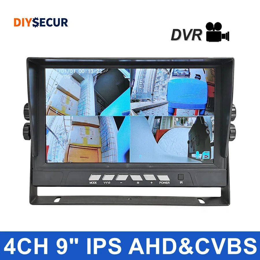 DIYSECUR 9inch AHD IPS Split Quad LCD Screen Car Rear View Monitor Support 1080P AHD CVBS Car Camera DVR Video Recording
DIYSECUR 9inch AHD IPS Split Quad LCD Screen Car Rear View Monitor Support 1080P AHD CVBS Car Camera DVR Video Recording