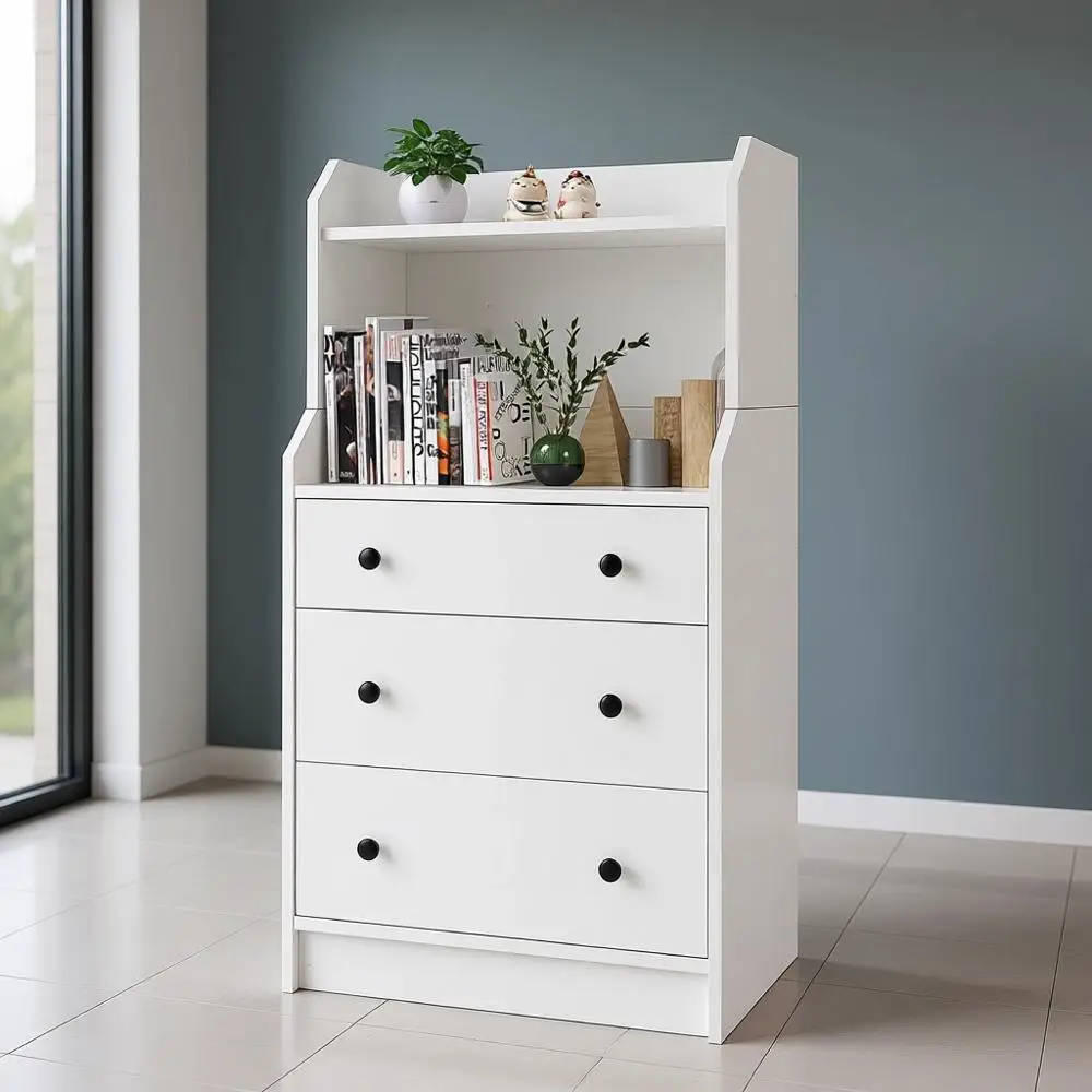 44 High Storage Drawer with Anti-Tip Design, Utility Chest for Home Organization, White
44 High Storage Drawer with Anti-Tip Design, Utility Chest for Home Organization, White