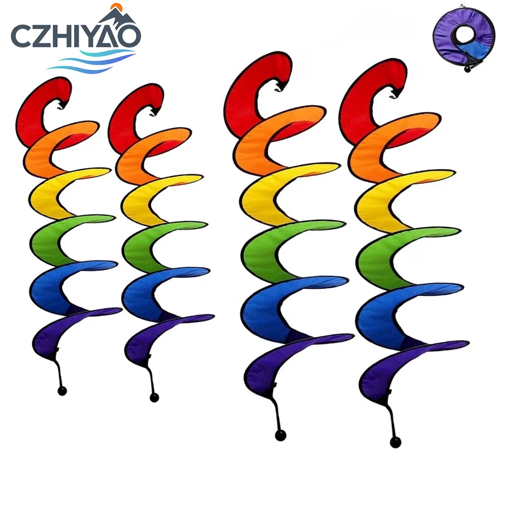 CZHIYAO Durable Rainbow Wind Spinner, Weather-Resistant Fabric Wind Twister, Hanging Decoration for Backyard, Balcony, Festival
CZHIYAO Durable Rainbow Wind Spinner, Weather-Resistant Fabric Wind Twister, Hanging Decoration for Backyard, Balcony, Festival