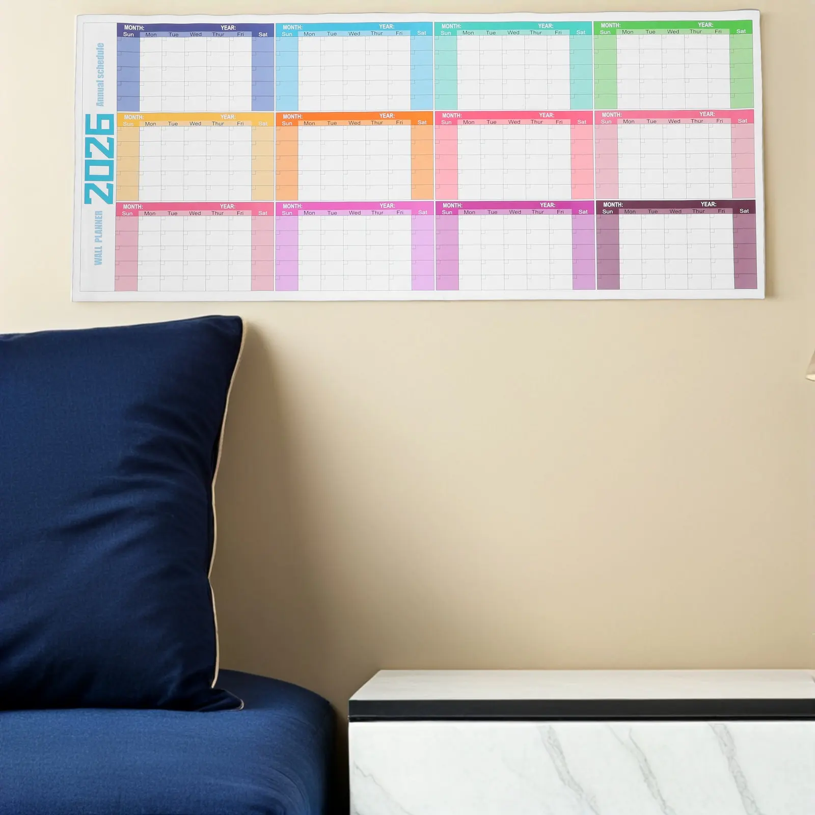 Настенный календарь-доска для сухого стирания, большой, 100x42 см, ежегодный, без дат, многоразовый, ламинированный, водонепроницаемый, маслостойкий, ежемесячный планировщик
Настенный календарь-доска для сухого стирания, большой, 100x42 см, ежегодный, без дат, многоразовый, ламинированный, водонепроницаемый, маслостойкий, ежемесячный планировщик