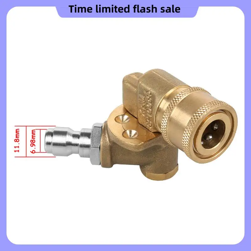 A40T 2 Set 1/4In Quick Connect Pivoting Coupler Adjustable Adapter W/5 Spray Nozzles Copper Connection
A40T 2 Set 1/4In Quick Connect Pivoting Coupler Adjustable Adapter W/5 Spray Nozzles Copper Connection