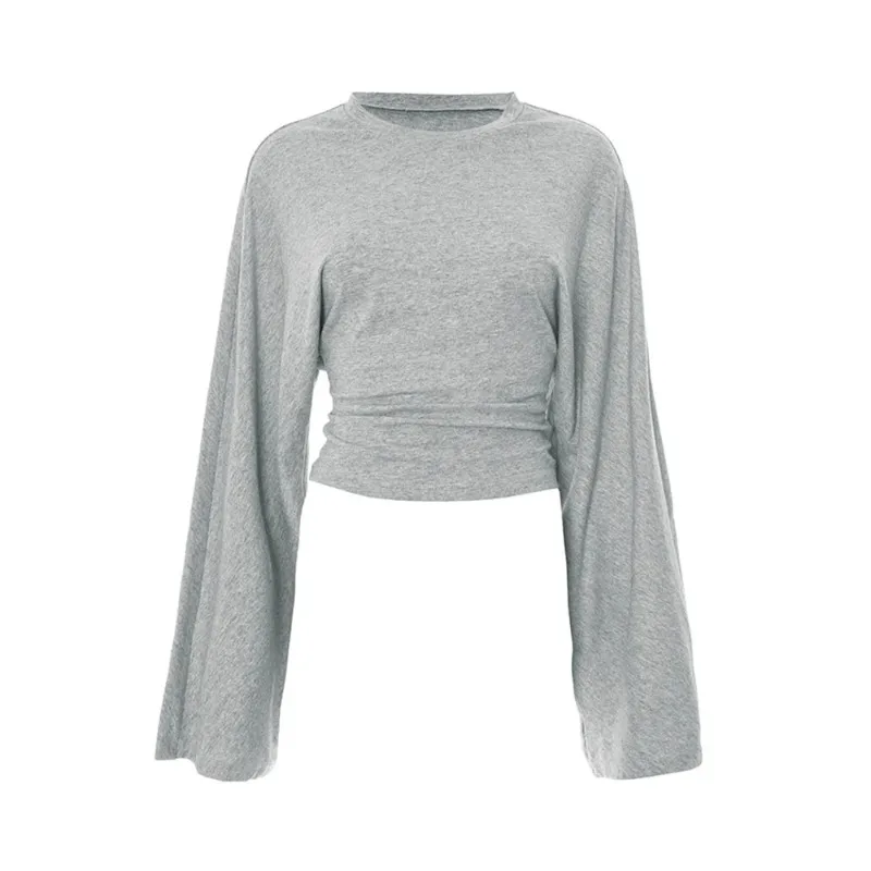 Women's Long Sleeve O-Neck Skinny T-Shirt Monochromatic Crop Top Casual Y2K Streetwear Fashion Pullover Summer Outfit
Women's Long Sleeve O-Neck Skinny T-Shirt Monochromatic Crop Top Casual Y2K Streetwear Fashion Pullover Summer Outfit
