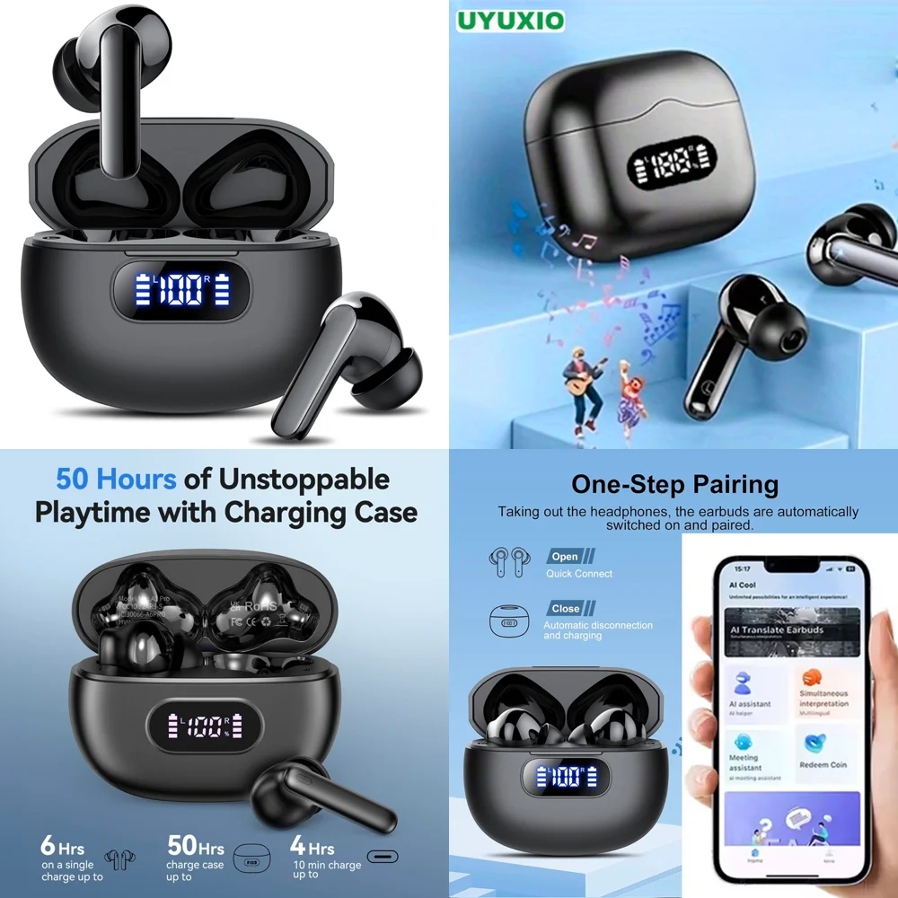 Wireless Earphone for iPhone Android with 144 Online AI Languages TWS Real Time Earbuds for Travel Business Trending Products
Wireless Earphone for iPhone Android with 144 Online AI Languages TWS Real Time Earbuds for Travel Business Trending Products