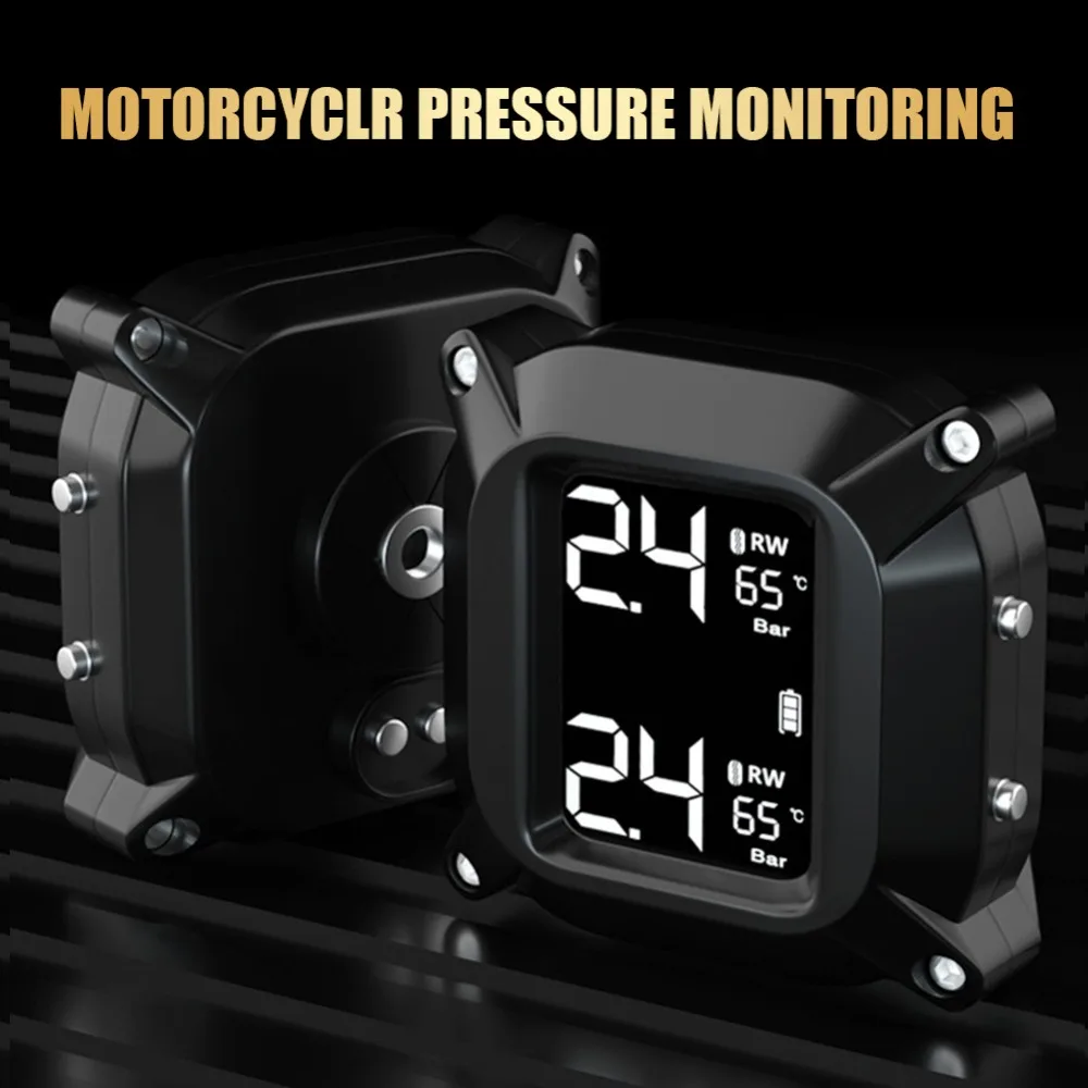 Motorcycle TPMS Sensor Motor Tire Pressure Temperature Monitoring Alarm System With 2 External Sensors LCD Display USB Charging
Motorcycle TPMS Sensor Motor Tire Pressure Temperature Monitoring Alarm System With 2 External Sensors LCD Display USB Charging