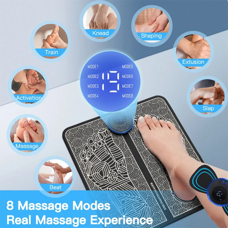 Electric Foot Massager Pad Muscle Massage Relaxation Trainer For Massage Fitness Outdoor Sport Home Family Relax
Electric Foot Massager Pad Muscle Massage Relaxation Trainer For Massage Fitness Outdoor Sport Home Family Relax