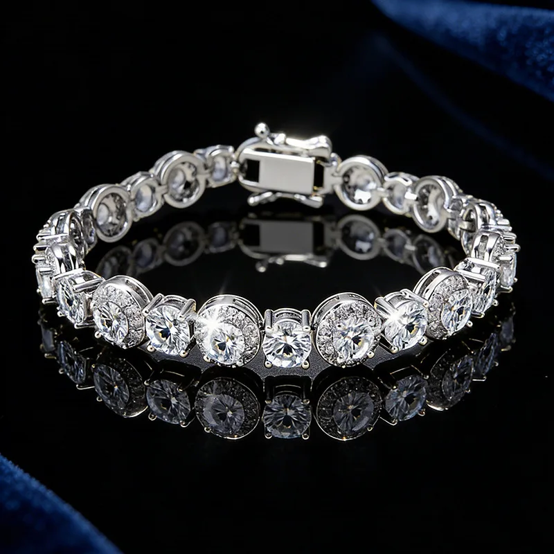 Luxury Lovers Lab Diamond Bangle Bracelet Engagement Wedding Bracelets for Women Bridal Trendy Party Jewelry Gift
Luxury Lovers Lab Diamond Bangle Bracelet Engagement Wedding Bracelets for Women Bridal Trendy Party Jewelry Gift