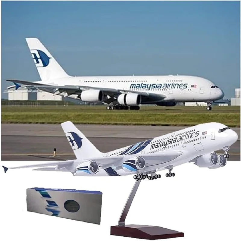 1:160 Scale Malaysia Airlines A380 Metal Airplane Model Die-Cast Resin Simulation Kit for Collectors And Gifts
1:160 Scale Malaysia Airlines A380 Metal Airplane Model Die-Cast Resin Simulation Kit for Collectors And Gifts