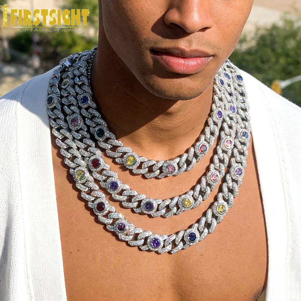 New Iced Out Multi Color Eyes Infinity Link Chain Necklace Micro Paved Cubic Zirconia Charm Cuban Link Men Hip Hop Jewelry
New Iced Out Multi Color Eyes Infinity Link Chain Necklace Micro Paved Cubic Zirconia Charm Cuban Link Men Hip Hop Jewelry